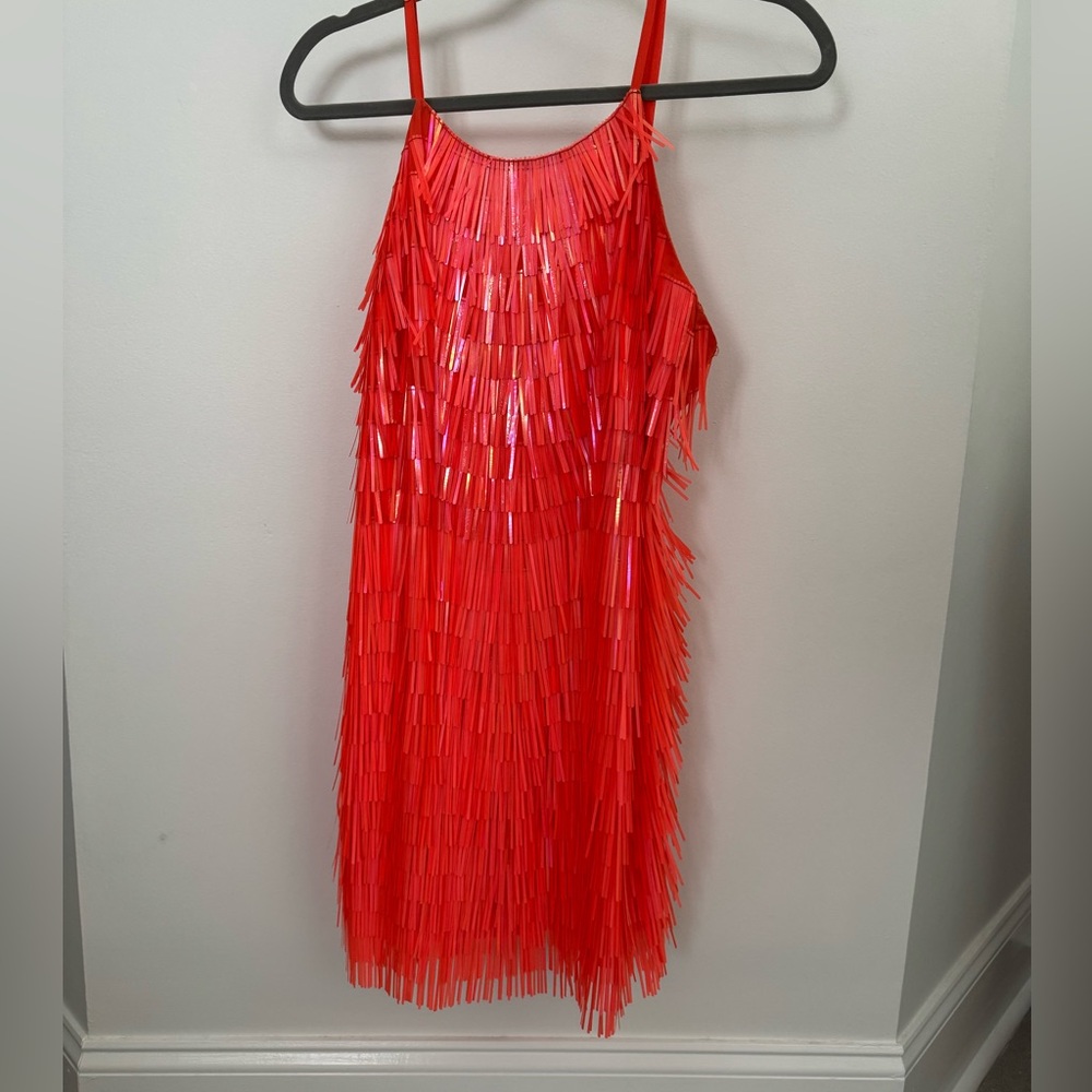 ASOS Orange Sequin Dress